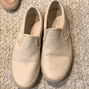 Light pink leather vans
